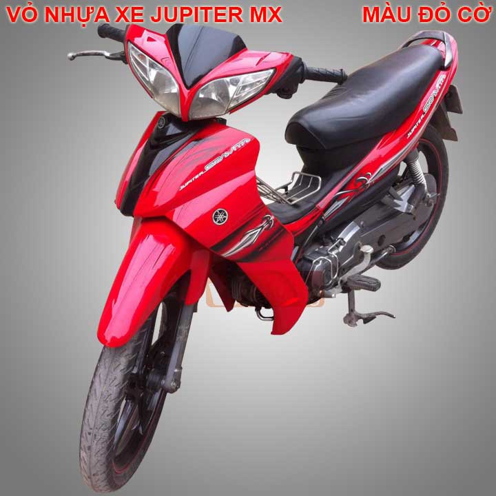 Vỏ nhựa xe máy Yamaha Jupiter MX- nhựa ABS ghi màu ĐỎ CỜ