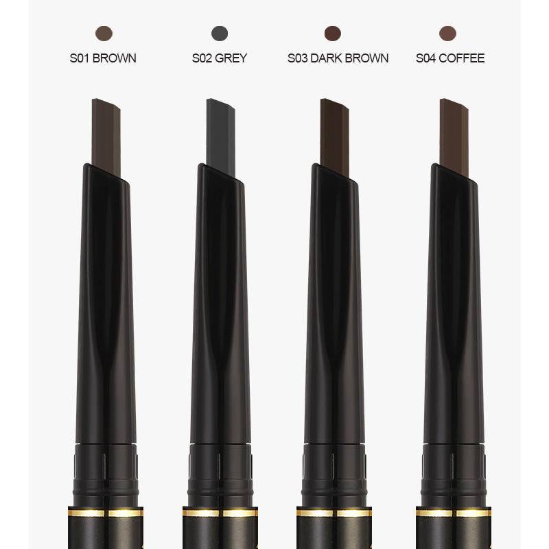 Bút Chì Kẻ Lông Mày Hai Đầu Kháng Nước Lâu Trôi 4 Màu Tùy Chọn