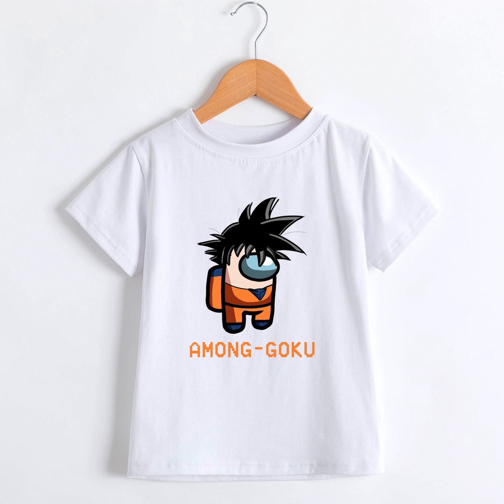 Áo thun bé trai kiểu songoku dragonball dạo phố