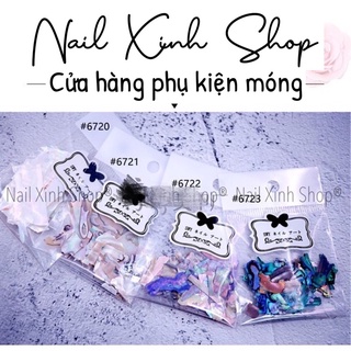 Xà cừ đắp móng ẩn vân đá trang trí móng nail, phụ kiện nail hot 2020