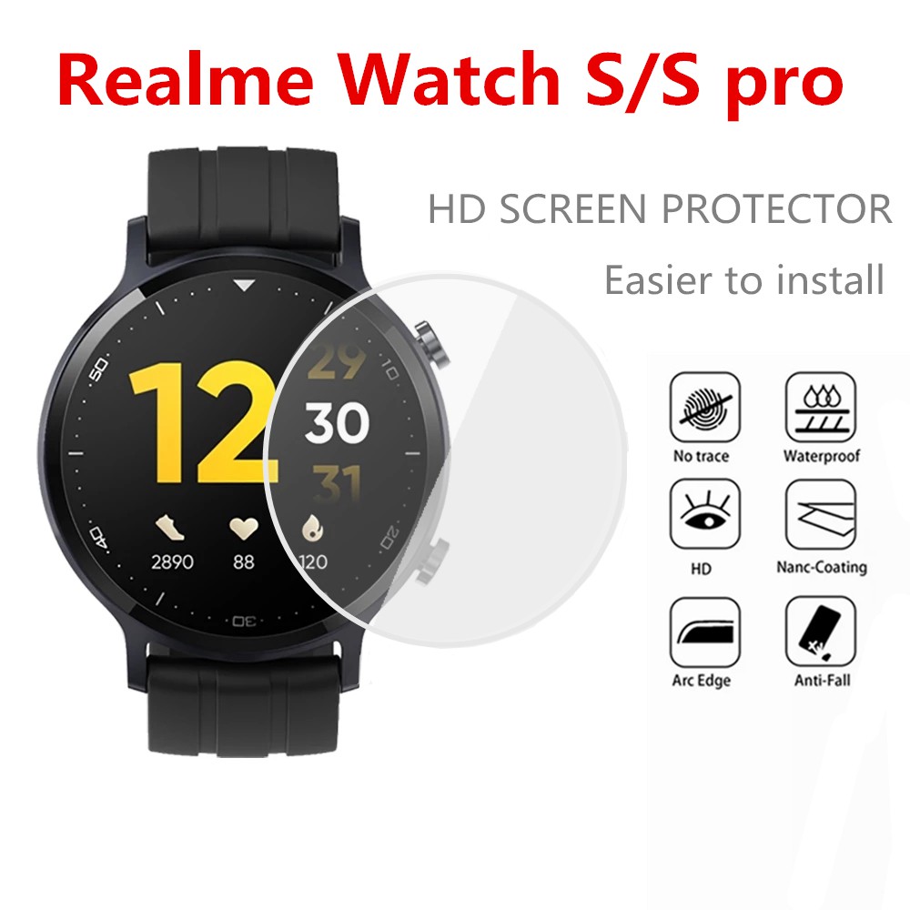 Kính Cường Lực Bảo Vệ Mặt Đồng Hồ Thông Minh Realme Watch S realme watch S Pro