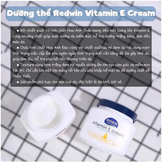 Dưỡng thể Vitamin E redwin