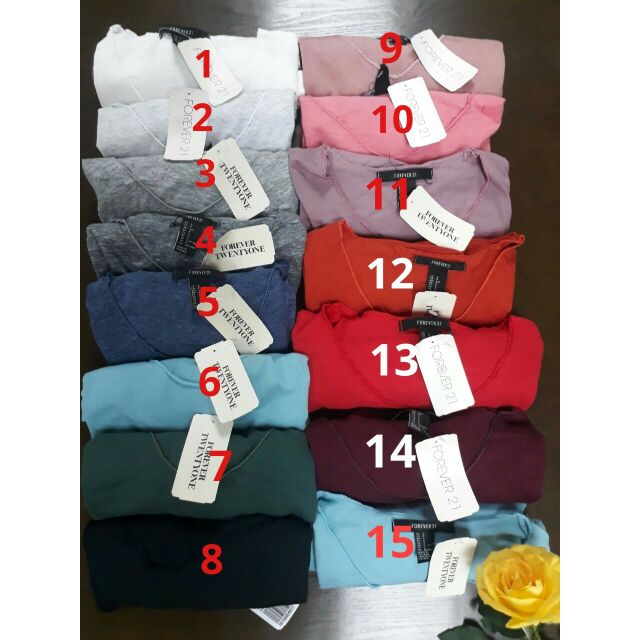 Combo 5 áo phông tiêu f21