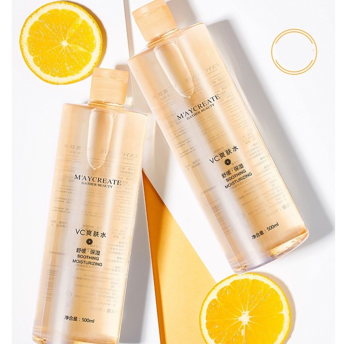 Nước hoa hồng Maycreate VC Smoothing Moisturising Toner 500ml Sena Beauty | BigBuy360 - bigbuy360.vn