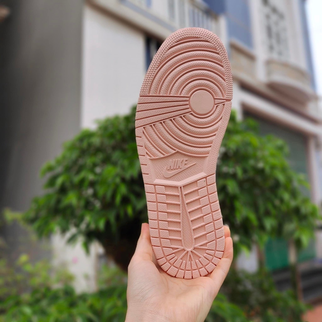 Giày Jordan Hồng Vạch Đen cao cổ, Giày Sneaker Nữ JD high hồng đen siêu cute ( ảnh thật - full box bill ) | BigBuy360 - bigbuy360.vn