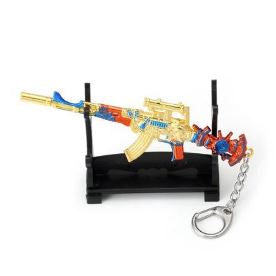 Móc khoá pubg AKM Skin GOLD SUNSHINE độc đáo dài 12cm mô phỏng giống thật - Móc khoá pubg kim loại cao cấp