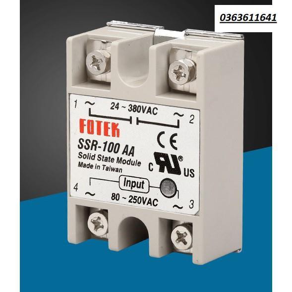 [Giá gốc] Rơ le bán dẫnSolid State Module SSR - 100VA 100AA 100DARelay bán dẫn ( Relay Rơ le bán dẫn ) Fotek .