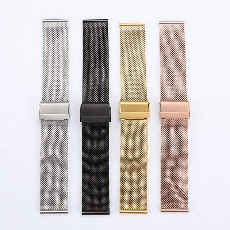 Dây Đồng Hồ Bằng Thép Không Gỉ 12mm 13mm 14mm 16mm 17mm 18mm 19mm 20mm 22mm