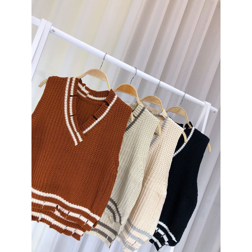 Áo len Ghile cổ rách kiểu (kèm ảnh thật,video) | BigBuy360 - bigbuy360.vn