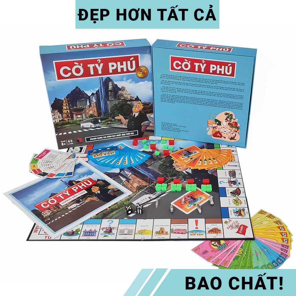 [COMBO 5 IN 1] Trò chơi Cờ tỷ phú Monopoly + Bài ma sói Ultimate + Bài Mèo nổ + Bài Bang + Bài Coup