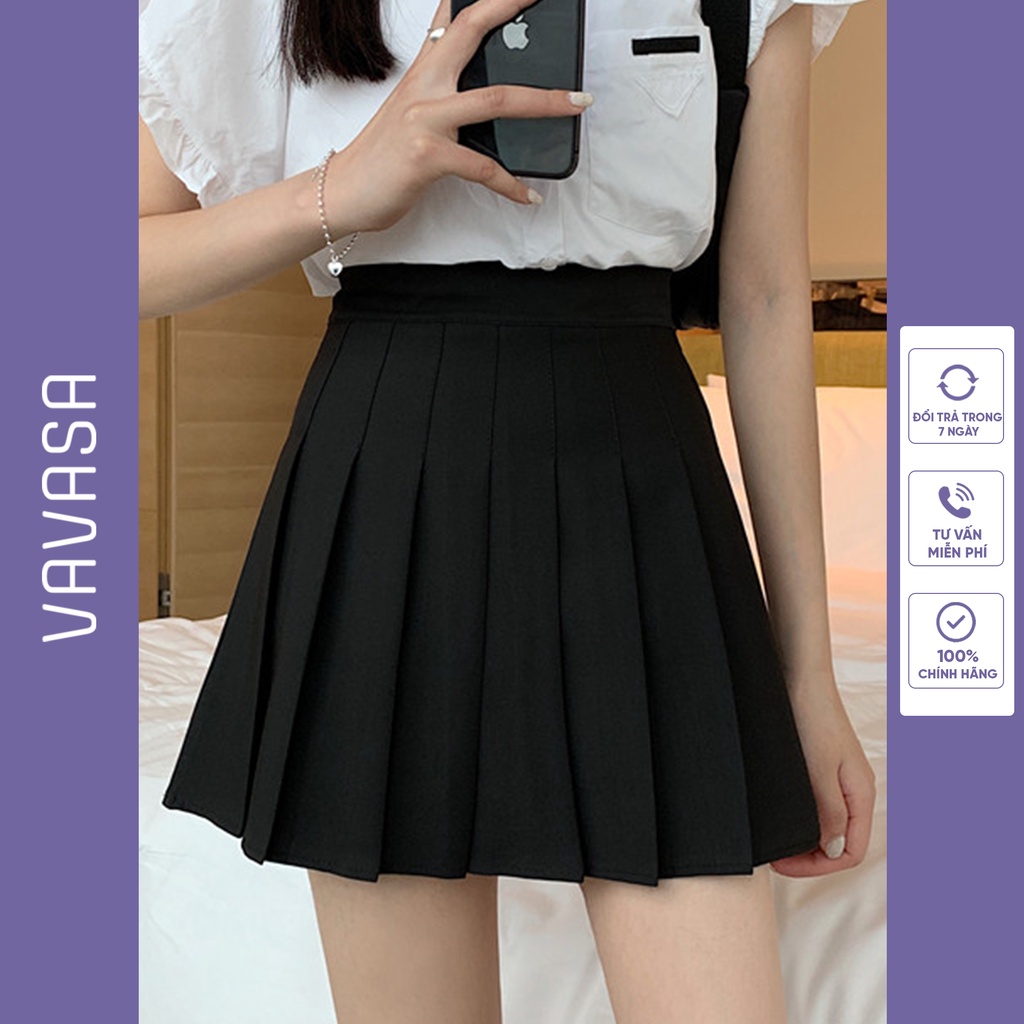 [ Mã 12FASHIONSALE1 giảm 10K đơn 50K ] Chân váy tennis ngắn xếp ly thời trang nữ hàng Quảng Châu cao cấp VAVASA CV01