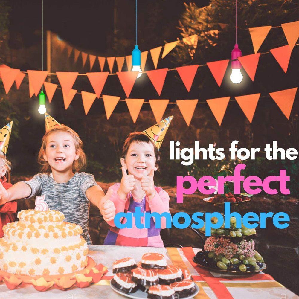 Bóng Đèn Khẩn Cấp Đa Năng Thiết Kế Dạng Dây Kéo Tiện Dụng Cho Cắm Trại / Đi Bộ Đường Dài