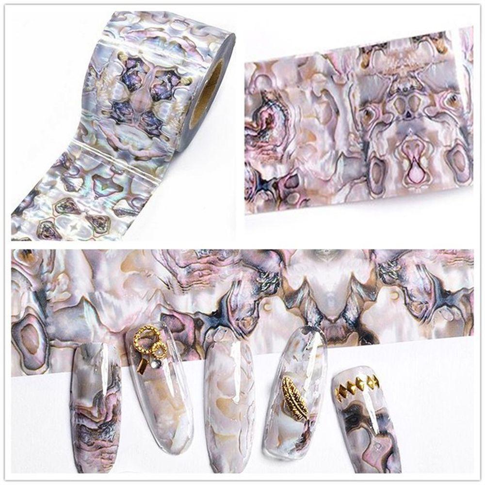 Giấy Dán Móng Tay Chuyển Đổi Rùa Phong Cách Màu Hổ Phách Dành Cho Bạn Nữ DIY