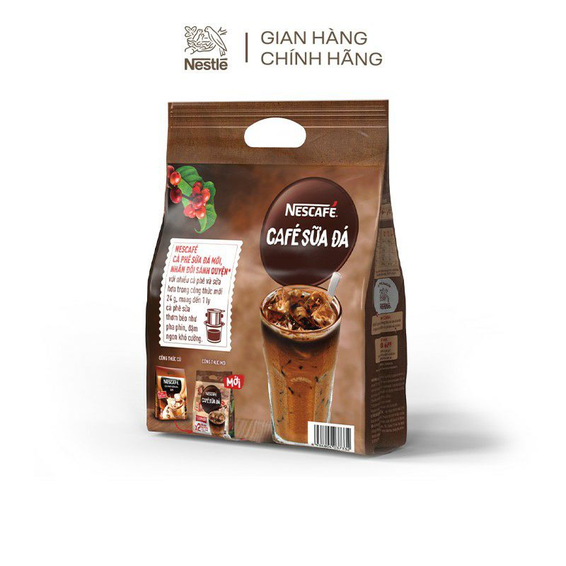 Cafe sữa đá bịch 25 gói *24g nescafe