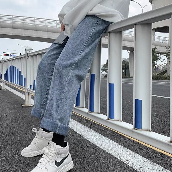 Quần Jeans dài cạp cao, quần jeans ống rộng_mẫu mới nhất j21