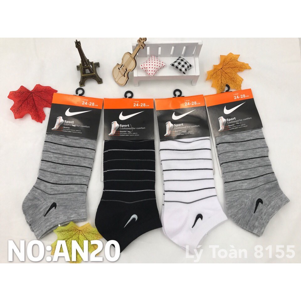 COMBO 5 Đôi Tất Nike Kẻ Ngang