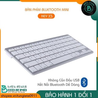 Bàn Phím Bluetooth Không Dây X5, Kiểu Dáng MAC, Thiết Kế Sang Trọng, Nhỏ Gọn, Tiện Lợi