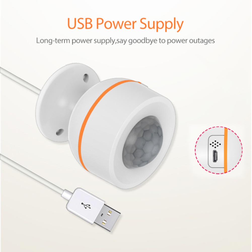 Aubess Aubess Máy Dò Hồng Ngoại Burgla Không Dây Tích Hợp Cảm Biến Chuyển Động Zigbee Pir Chạy Bằng Tuya
