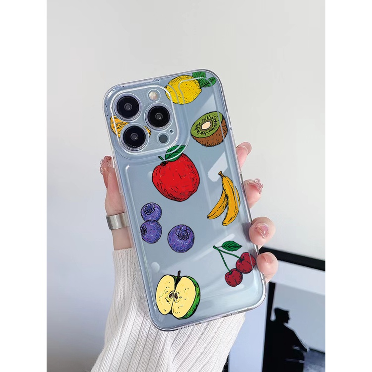 Ốp Điện Thoại TPU Gel Đệm Khí Chống Rơi Hình Xương Rồng / Chuối / Cherry Cho Samsung Galaxy S22 Plus Note 20 Ultra 10 S21 FE S20