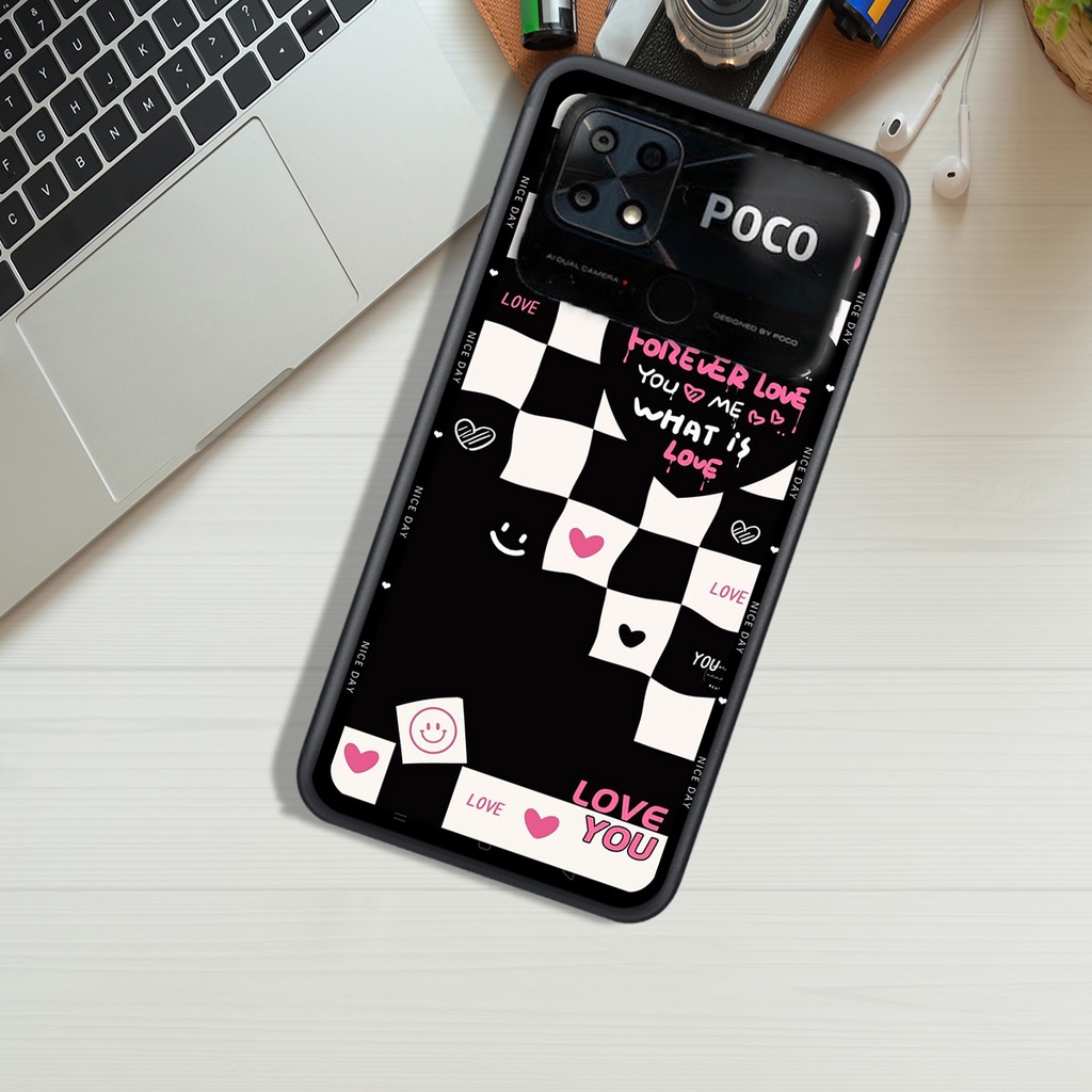 Ốp Lưng XIAOMI POCO C40  , In Hình &quot;Black Heart&quot; Phong Cách Đẹp.