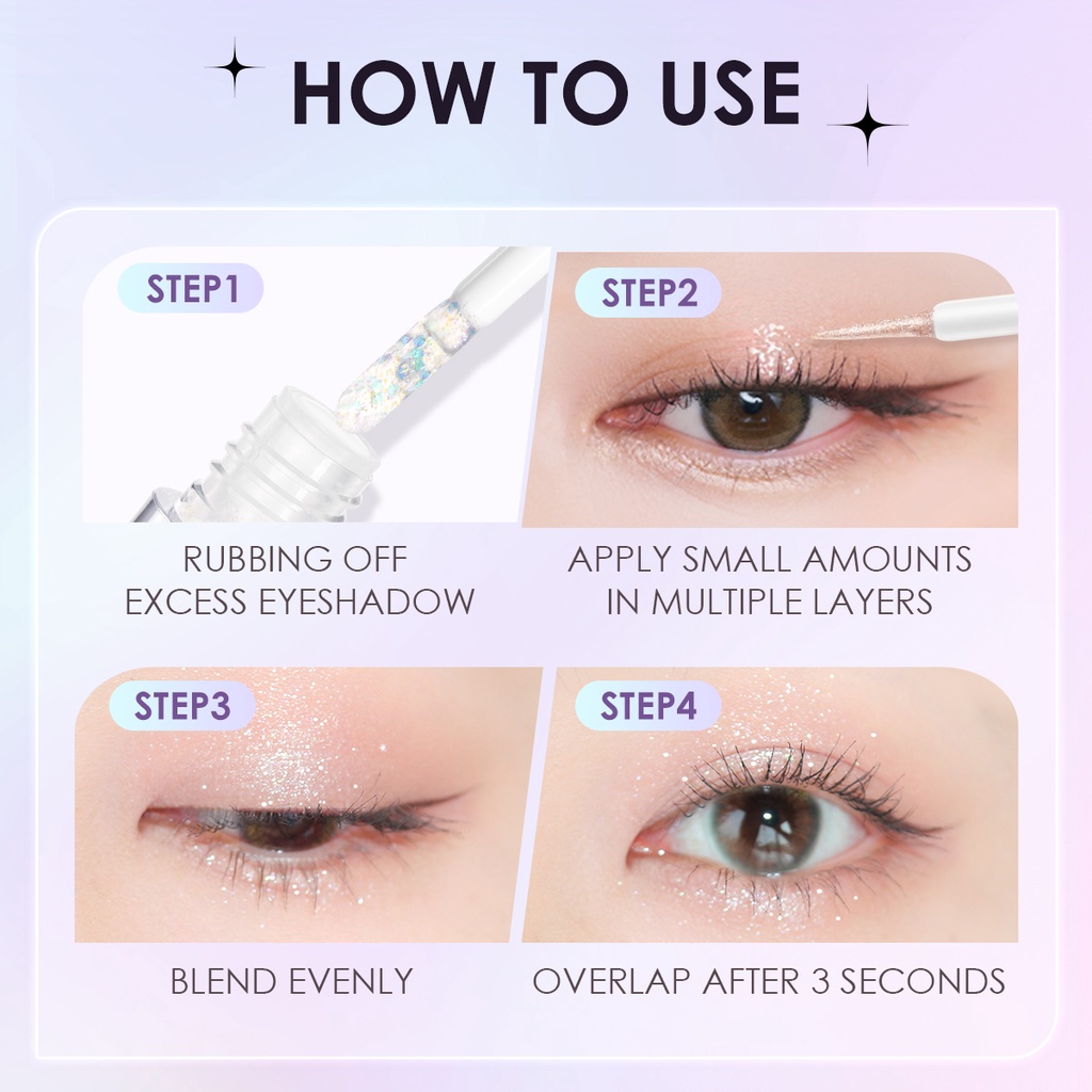 Phấn Mắt Dạng Lỏng FOCALLURE 5 Màu Lấp Lánh Tùy Chọn Chống Thấm Nước Nhanh Khô