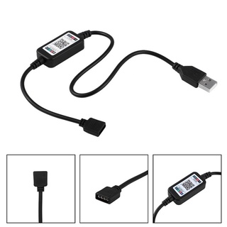 Hot Mini Wireless 5-24V Smart Phone Control RGB LED Strip Light Controller USB Cable Bluetooth 4.0 Vários efeitos de iluminação Transmissão estável controle de grupo FTP