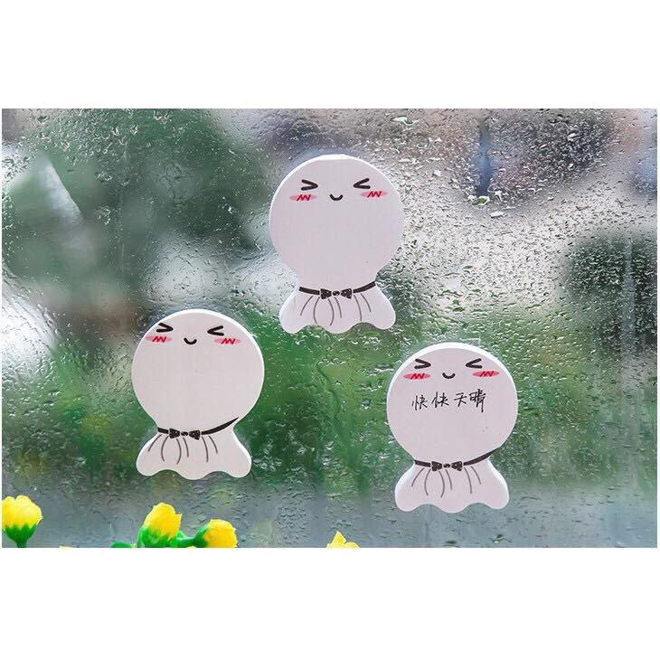 Giấy note dán hình búp bê cầu mưa kute