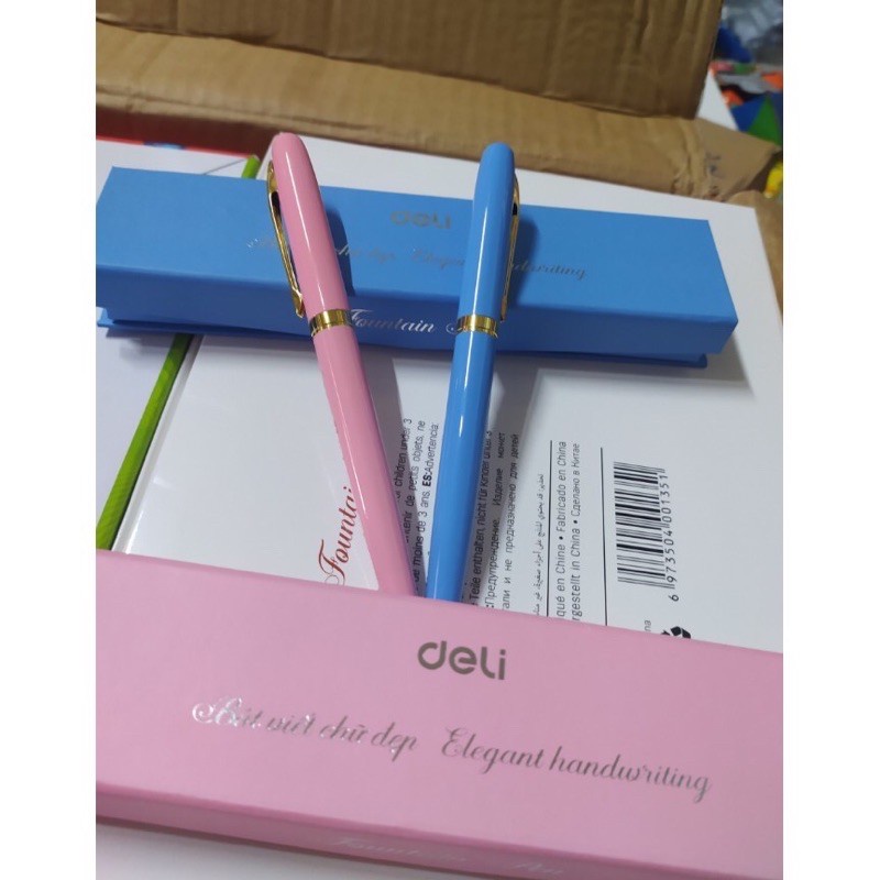 Bút máy cao cấp Deli Q899- bút viết chữ đẹp- tặng kèm ngòi - VPP BEE