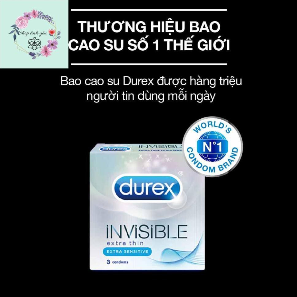 [BÃO SALE 50%] Bao cao su Durex Invisible 3 bao