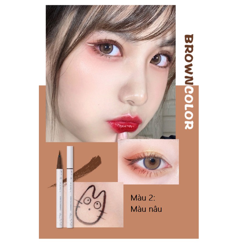 Bút Dạ Kẻ Mắt 8 Màu Cao Cấp Novo Eyeliner