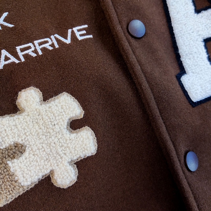 Áo Khoác Bóng Chày Dáng Rộng Thêu Họa Tiết Thời Trang Cao Cấp Dành Cho Nam Nữ