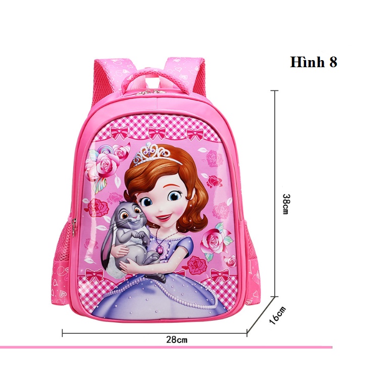 Balo chống gù Hình Các Nhân Vật Hoạt Hình Cho Bé Trai, Gái 5-10t