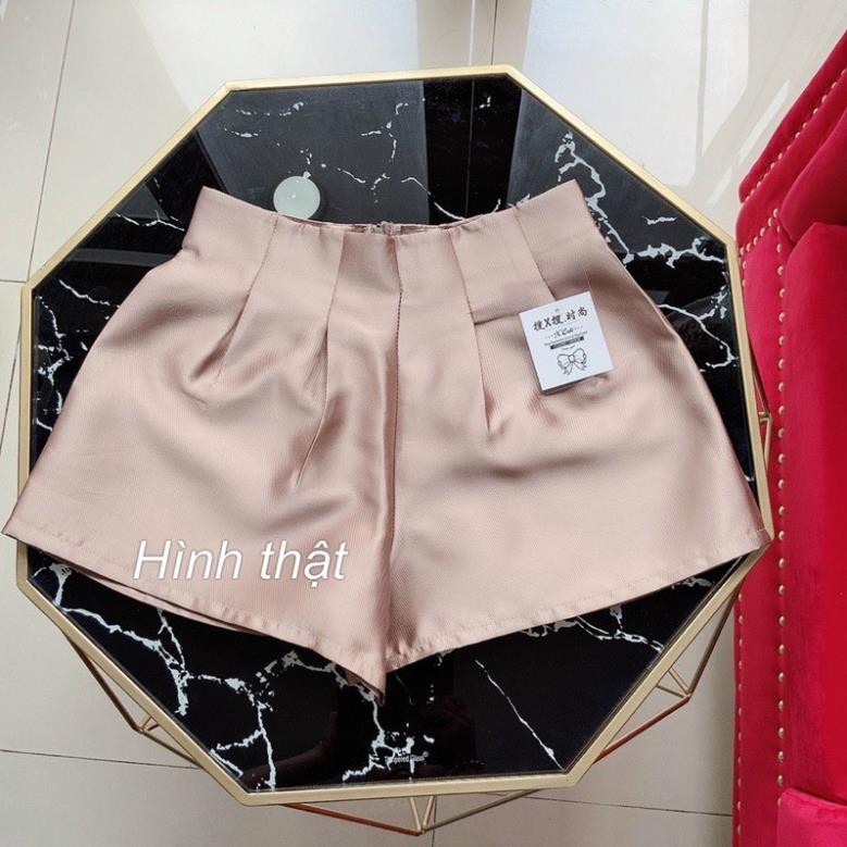 Quần bóng xếp ly eo, quần shorts đùi ngắn ống rộng phồng - A5U  ྇