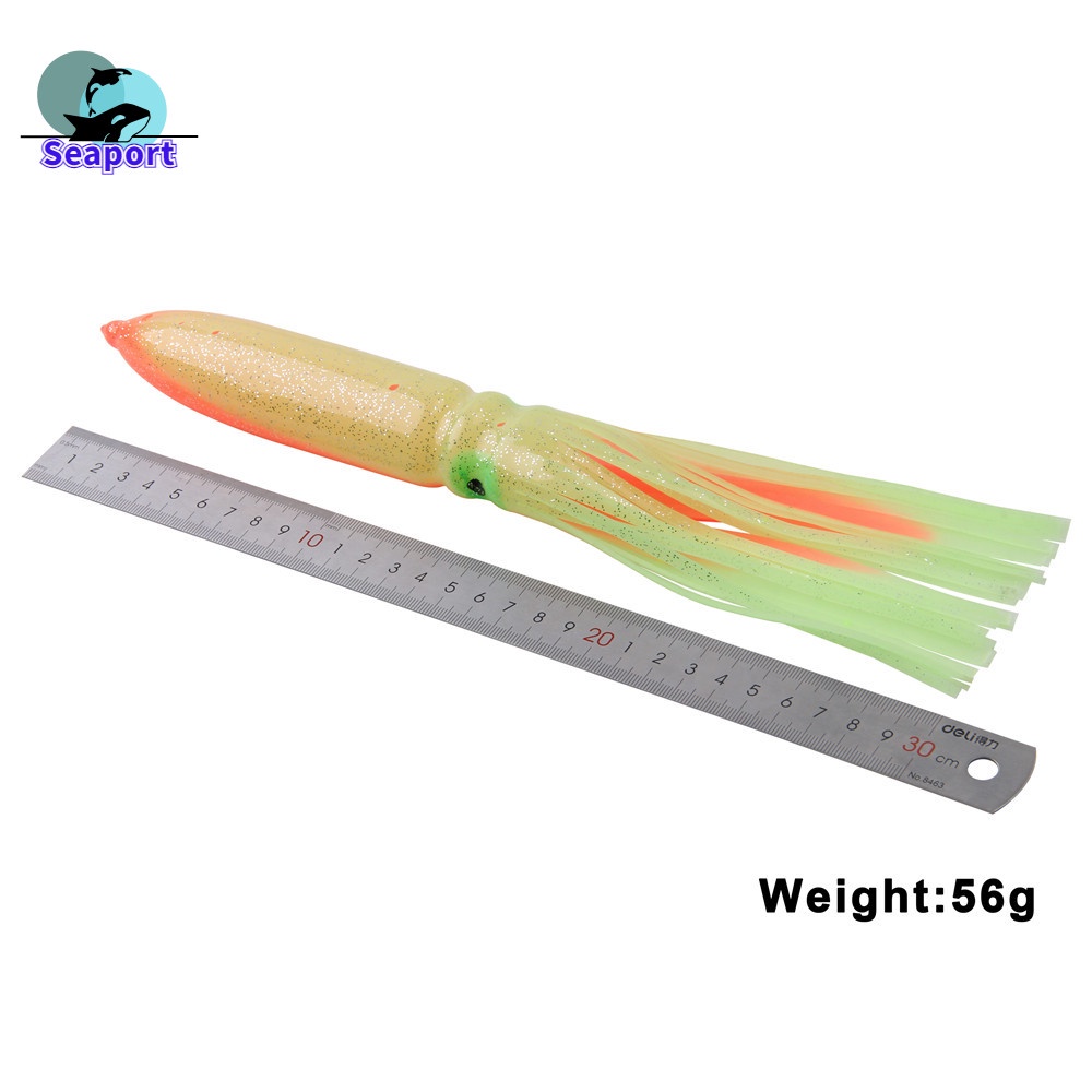 Mồi Câu Cá Hình Bạch Tuộc Kích Thước 11.8inch 55g 30cm