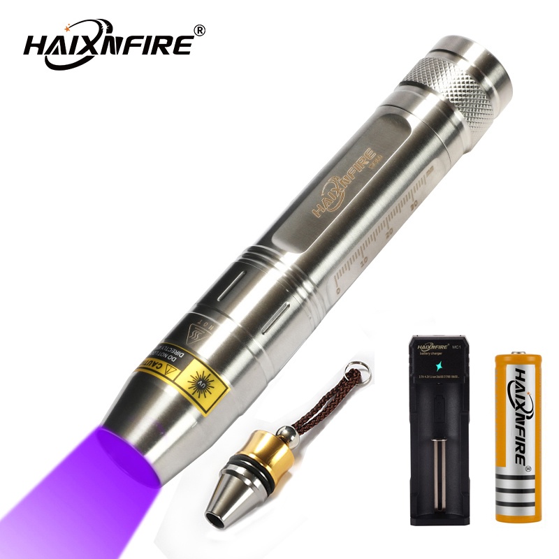 Đèn Pin HaixnFire SV300 Cree Ánh Sáng Trắng Và Vàng UV 365nm Ánh Sáng Tím Đá Quý Chuyên Nghiệp