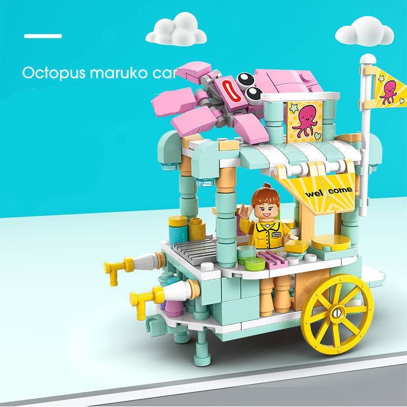 Khối xây dựng hạt Kiến trúc đô thị Đồ chơi ghép hình Chế độ xem phố đồ chơi trẻ em Đồ chơi mô hình