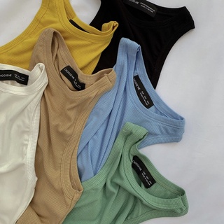 Áo Ba Lỗ Croptop Thun Gân Basic Năng Động CHOOSE ME