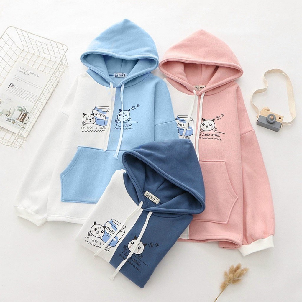 [FREESHIP_50K] Áo hoodie nam nữ, áo khoác nỉ có nón dễ thương William -NL205 | BigBuy360 - bigbuy360.vn