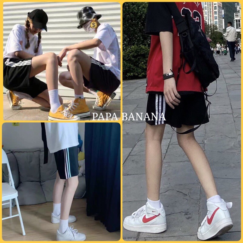 Quần đùi 3 sọc, Quần short thể thao unisex