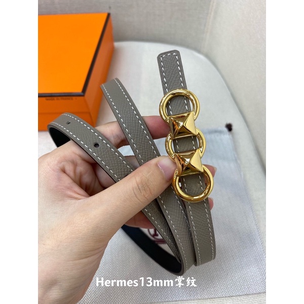 Thắt lưng thời trang nữ thương hiệu cao cấp Hermes HM Mini Constance da thật nhập khẩu nhiều màu