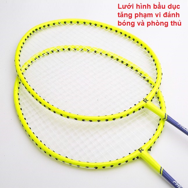 Bộ 2 Vợt Cầu Lông Roadler Khung Hợp Kim Siêu Bền Tặng Kèm Hộp 6 Quả Cầu Nhựa