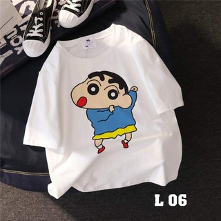 Áo thun teen nam nữ TAY NGẮN UNISEX hình shin cậu bé bút chì