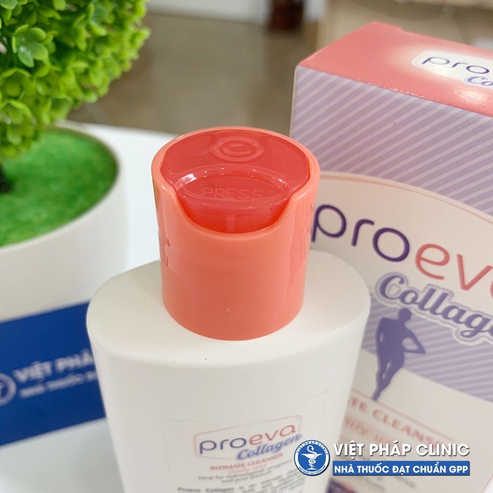 Dung dịch vệ sinh phụ nữ Proeva Collagen 3 tác dụng thoáng mát - ngừa khô - trẻ hóa 125ml