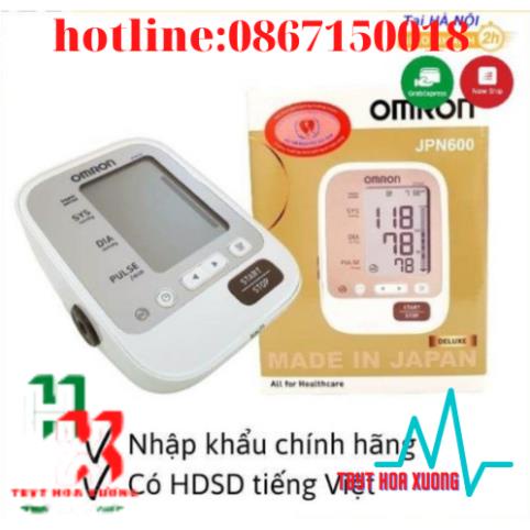 Máy Đo Huyết Áp BắpTtay OMRON JPN600 Tặng Bộ Đổi Nguồn Bảo Hành Chính Hãng 5 Năm