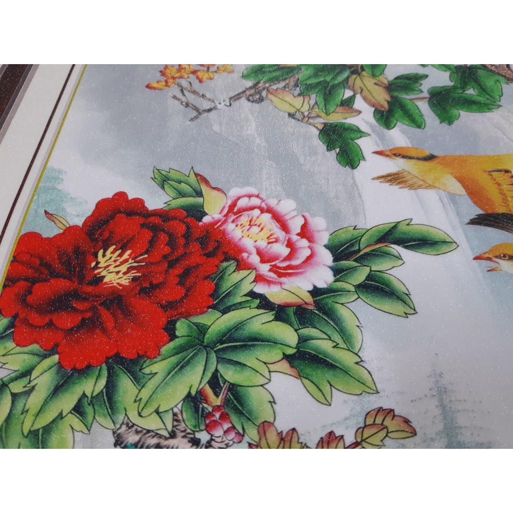 Bộ tranh dán tường 3D Bốn Mùa Xuân Hạ Thu Đông BO-0161 KT 30 x 80 và 40 x 100 cm x 4 bức
