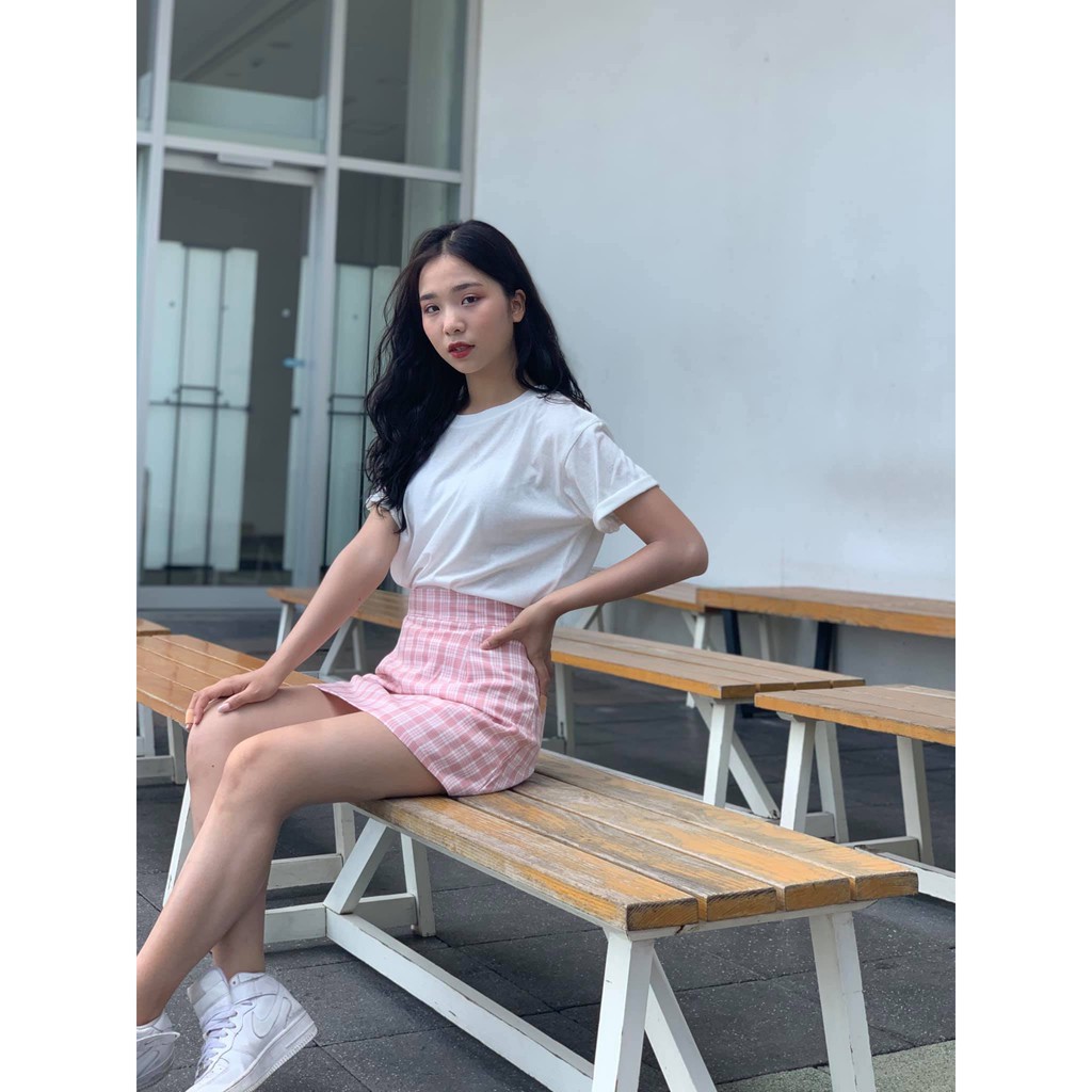 [ẢNH THẬT SHOP CHỤP] Áo Phông Trắng Trơn Cotton Giấy