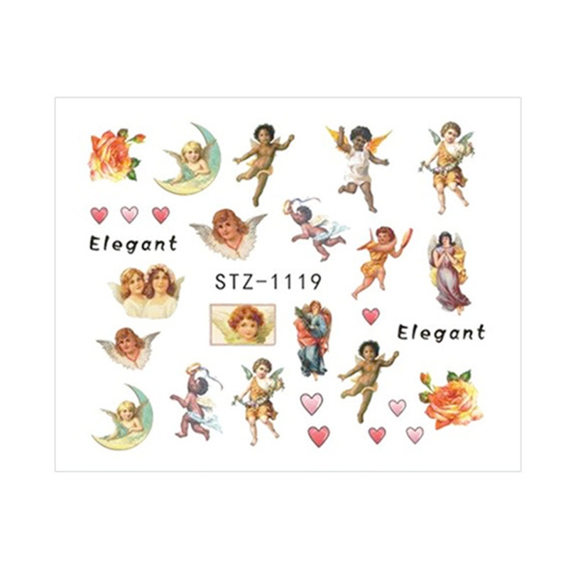 Sticker Dán Móng Họa Tiết Thiên Thần Tình Yêu