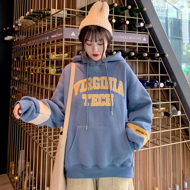 Áo hoodie tay dài kiểu dáng trẻ trung năng động cho nữ | BigBuy360 - bigbuy360.vn