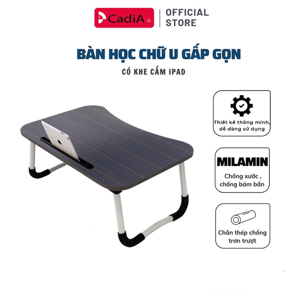 Bàn Học Gấp Gọn Đa Năng Thông Minh Có Khe Cắm Ipad, Điện Thoại