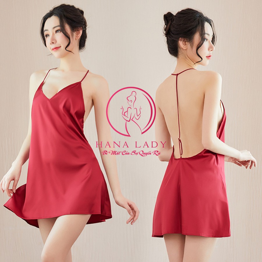 Váy ngủ lụa cao cấp quyến rũ, đầm ngủ dây lưng gợi cảm VN424 | BigBuy360 - bigbuy360.vn